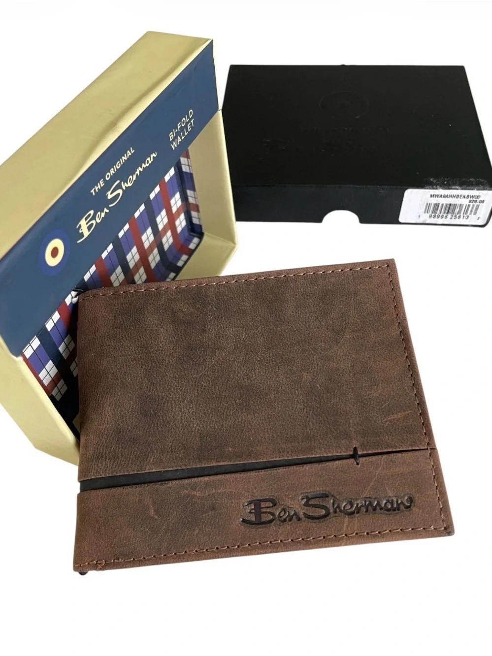 Ben Sherman Brown Bifold Wallet New In Box